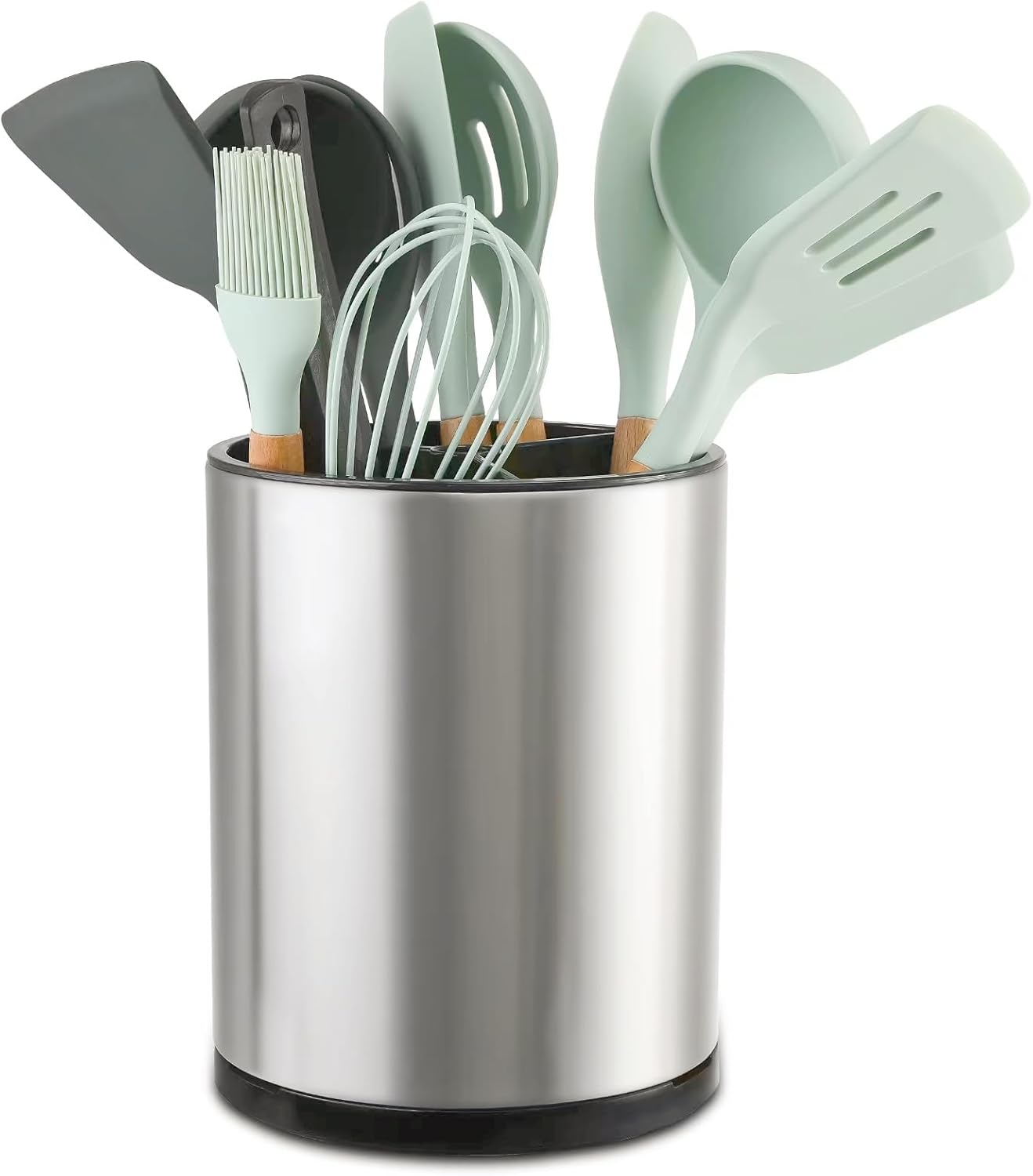 LIBODOUR Utensil Holder Extra Large 360° Rotating Kitchen