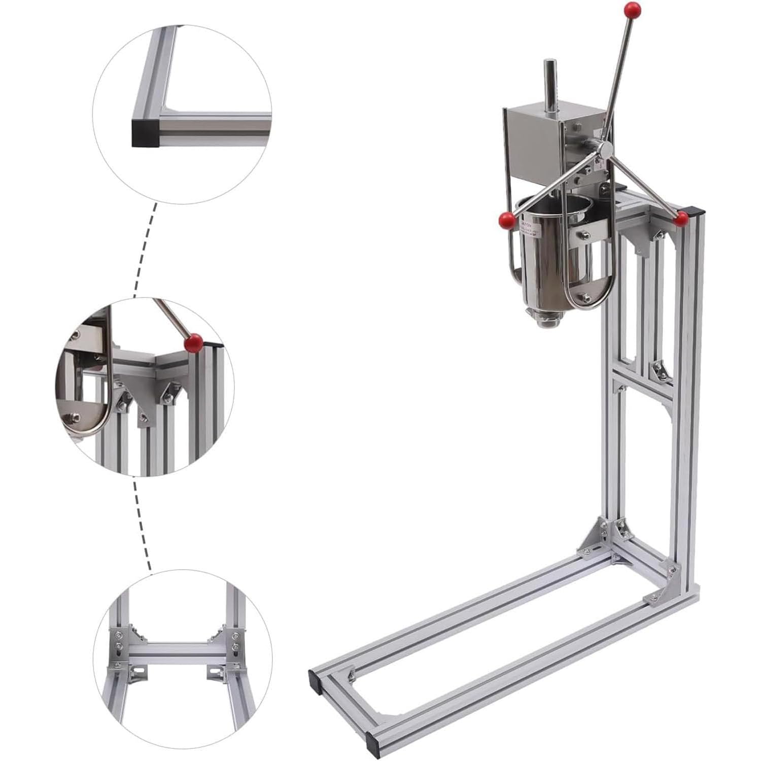 Qiang Manuel Espagnol Remplisseur Churros 3L/5L/7L Machine à Churro Acier Inoxydable Beignets Churro Commercial Latin Fruits Donut Dessert Machine à Churros,pour Maison Cuisine Restaurant,3L