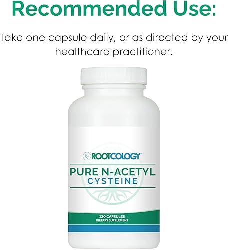 Miniatura 6 de Rootcology por Dr. Izabella Wentz  N-acetil cisteína pura  (NAC) 900mg  120 cápsulas