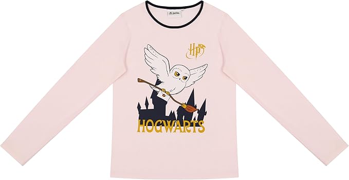 Harry Potter Schlafanzug Für Mädchen – 2-teilig (T-Shirt & Shorts), Hedwig Design, Größe 6 Jahre, Blau