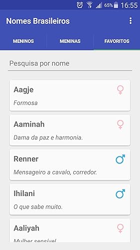 Nomes Brasileiros Significados