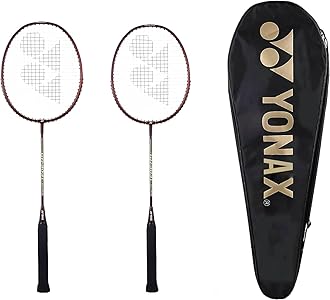 Badminton Racket - Set of 2 Carbon Professiona Premium Lightweight with High-Durability Racket Perfect for Competitive P Racquet with Full Cover.