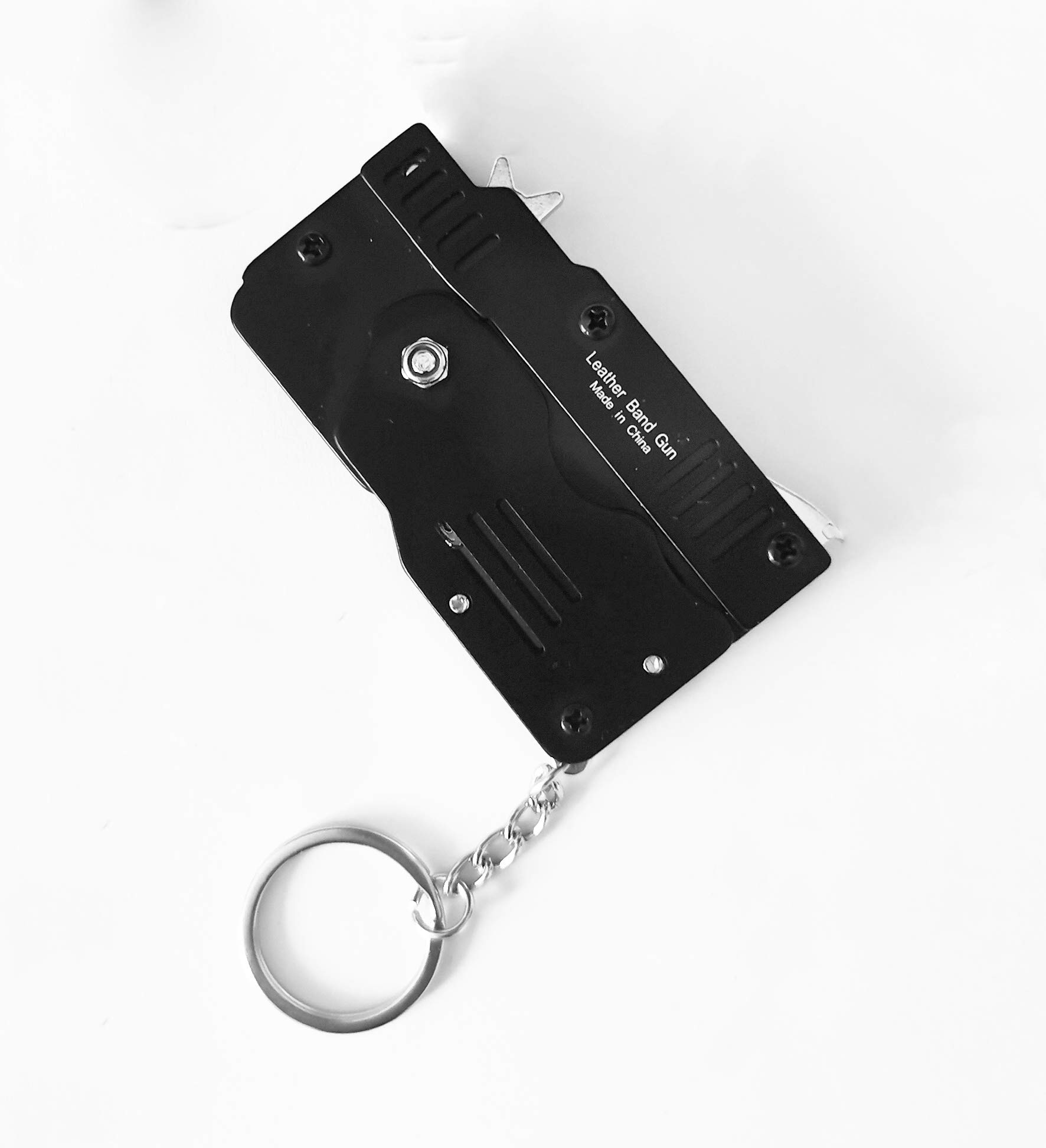 Buy Firesofheaven Black Rubber Band Gun Mini Metal Folding 6Shot with