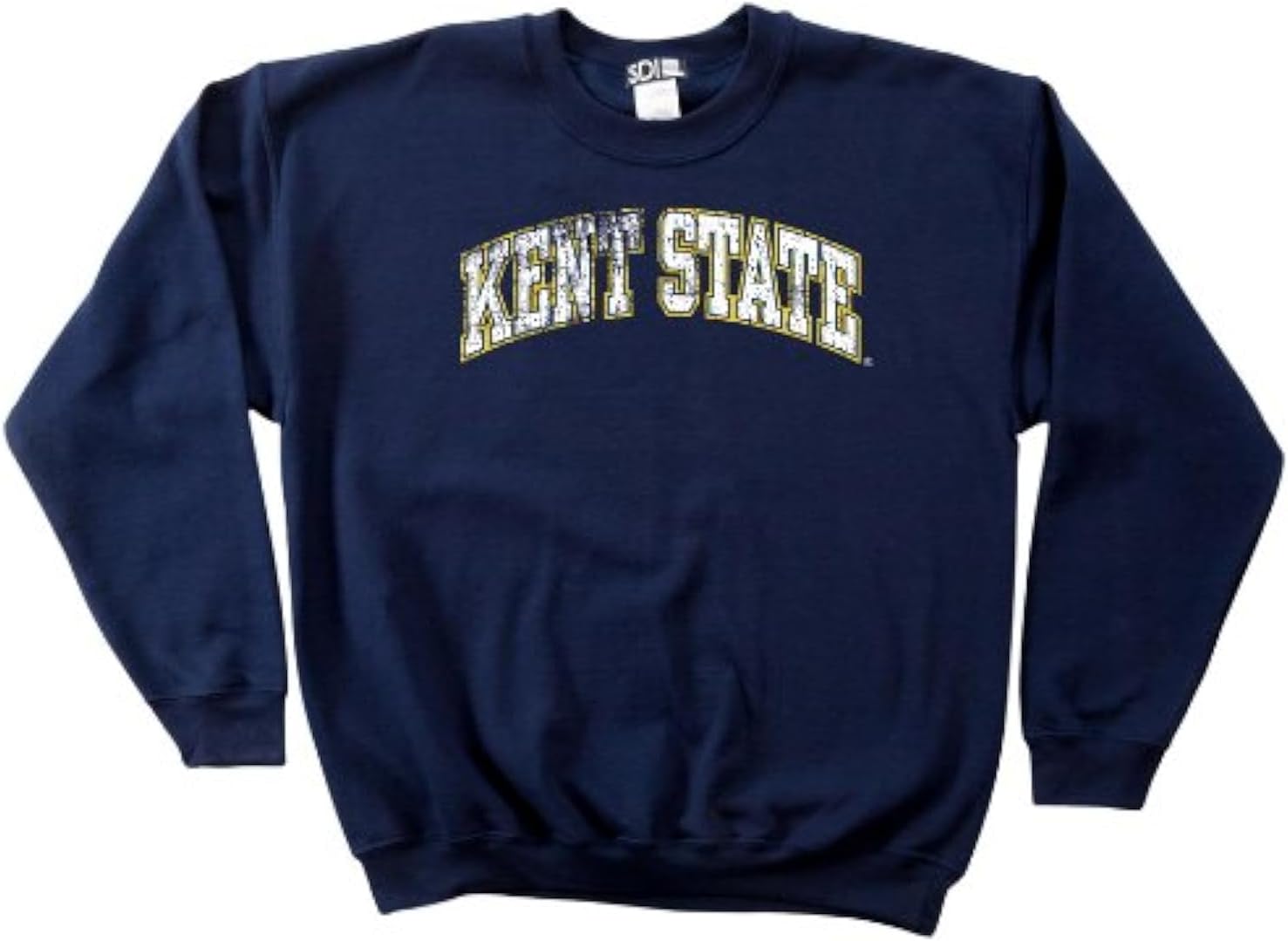 NCAA Kent State Golden Flashes 50/50 Blended 8-Ounce Vintage Arch Crewneck Sweatshirt