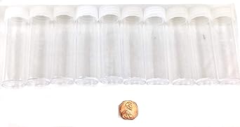 BCW Coin Tubes for US Pennies - 10ct | Holds Lincoln Penny | Durable Plastic Tube Coin Holders | Coin Collecting Supplies | Penny Coin Tubes