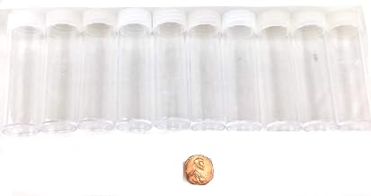 BCW Coin Tubes for US Pennies - 10ct | Holds Lincoln Penny | Durable Plastic Tube Coin Holders | Coin Collecting Supplies | Penny Coin Tubes