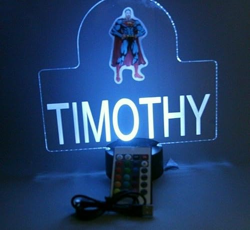 Miniatura 8 de Figura de acción de superhéroes con diseño de figura de acción de noche, lámpara de mesa LED de escritorio con eficiencia energética, decoración de