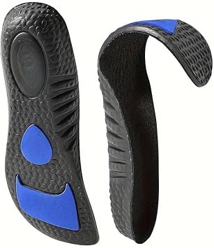 Heavy Duty Insoles, Performance Foam Shoe Inserts, Super Soft, Ultra Comfort Insoles, 4D Sports Shoes Insoles, Acupoint Massage Insole for Foot, Trim-to-Fit Black, Small39-40