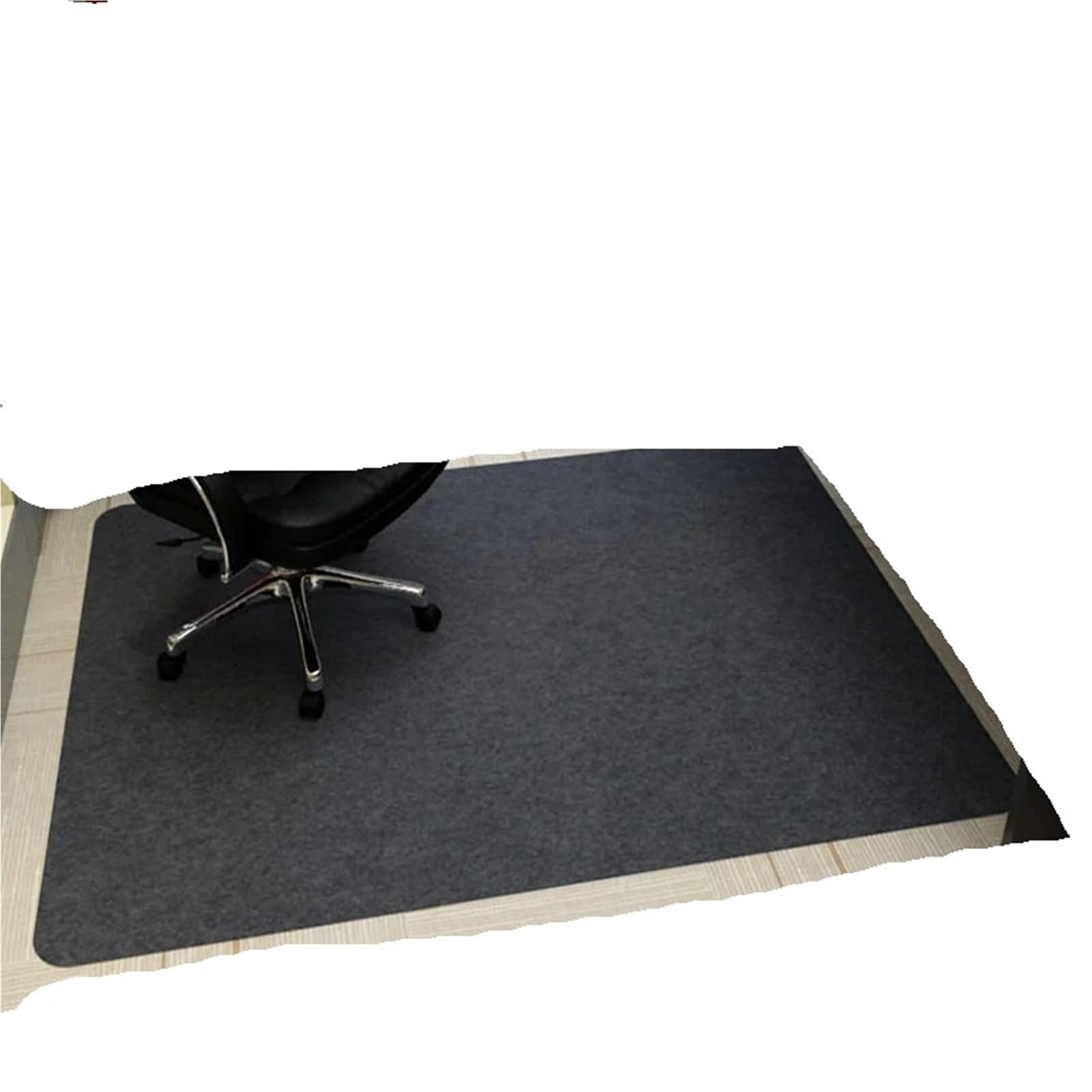 Tappetino for sedia da ufficio autoadesivo antiscivolo for camera letto Sedia for computer Tappeto Tappeti reclinabili Protezione for pavimento for porta d'ingresso Per Parquet(Dark grey,100x120cm)