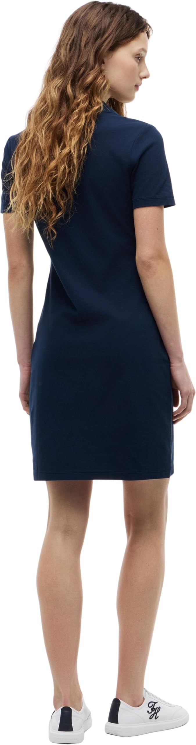 Tommy Hilfiger SLIM OPEN NK POLO SUKIENKA SS WW0WW42567 Kobiety Slim Open Nk Polo Dress Ss Ww0ww42567