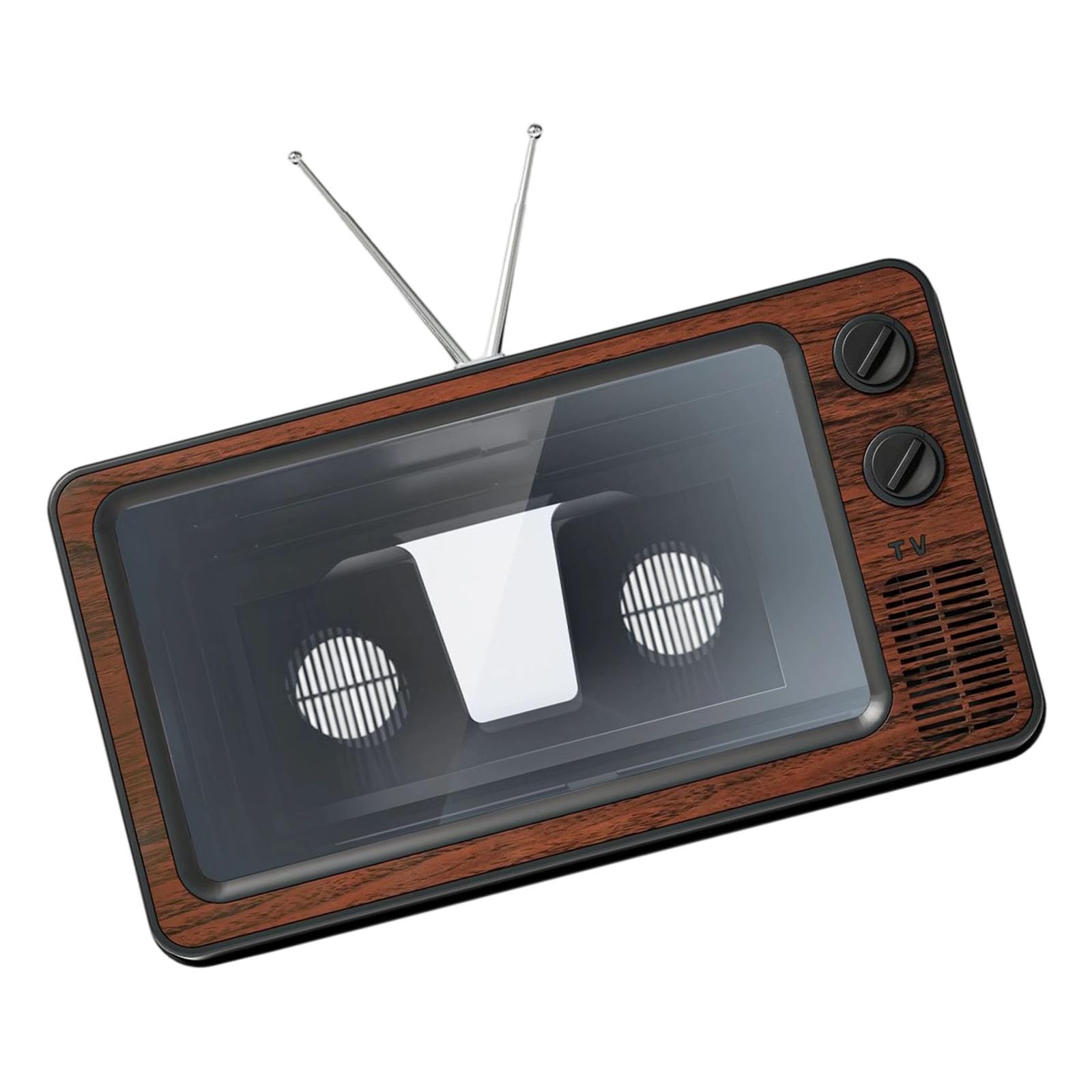 Amplificador de pantalla para smartphone retro portátil, soporte plegable antideslumbrante 8