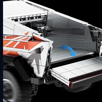 Futuristic Truck Building Blocks Set, MOC Vehicle Construction Kits, Perfect Assembly Kits for Home Decoration, 1067 Pieces