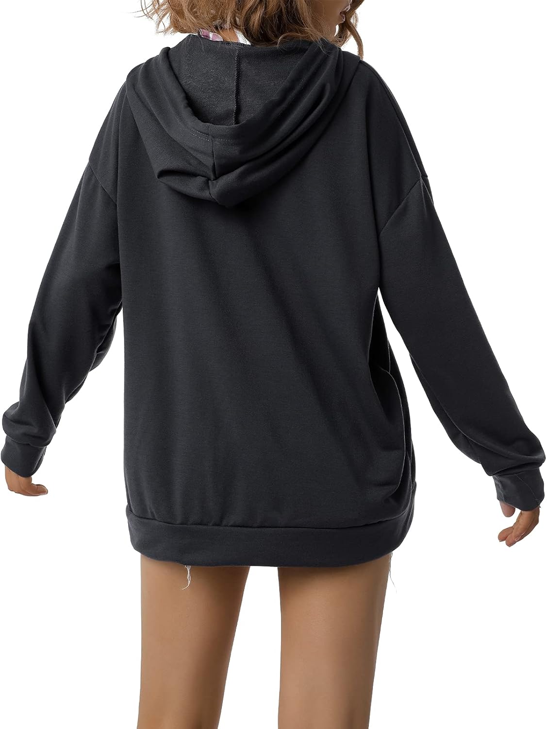 SOLILOQUY Women Zip Up Hoodie Y2k Vintage Graphic Oversized Hooded Sweatshirt Jacket Pullover Coats Harajuku Streetwear - Image 3