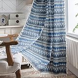 Uso versátil Cuelga estas cortinas de tratamiento de la ventana de Boho en un dormitorio o sala de estar para alentarse y aligerar la sensación de la habitación. Además, es la mejor opción para las habitaciones, el balcón, el estudio también.