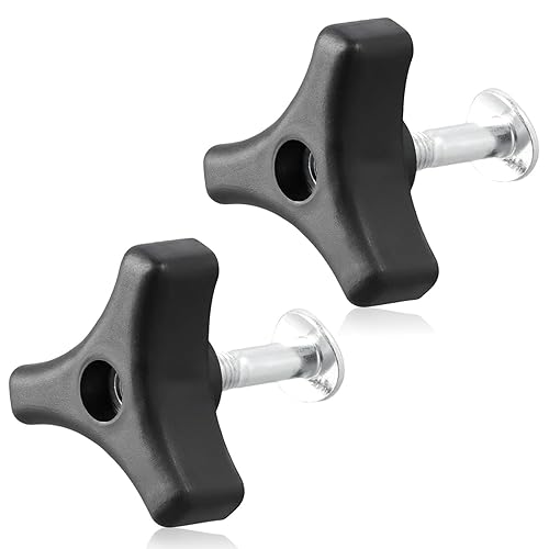 2 Sets Lawn Mower Handle Bolts,Triangular Handle Replacement Screws for