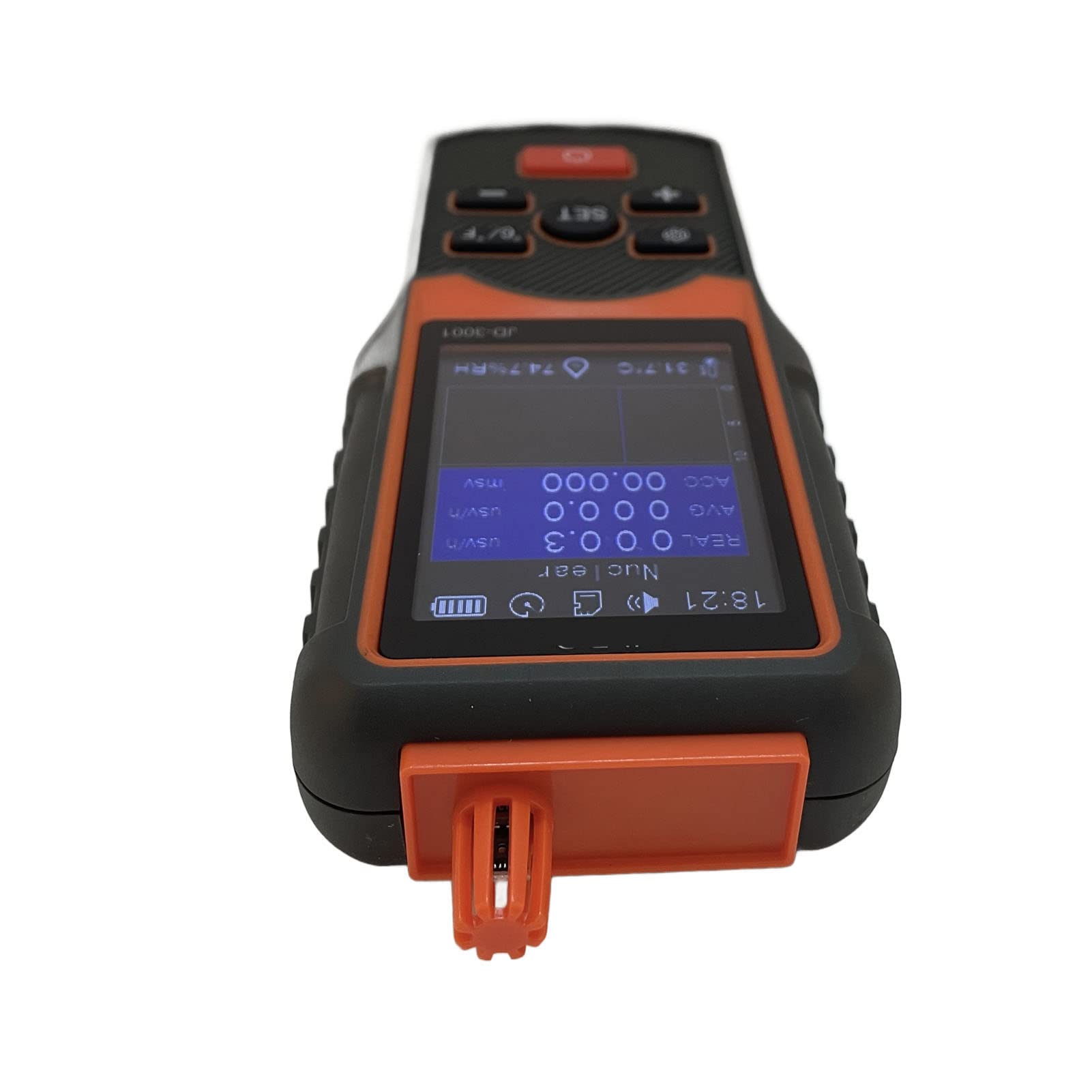 Nuklearer Strahlungsdetektor JD 3001 Geigerzähler-Monitor, Tragbarer Elektromagnetischer Strahlungstester, Echtzeitüberwachung, Digitales Erkennungsmessgerät, Tragbares Dosimeter, Elektromagnetischer