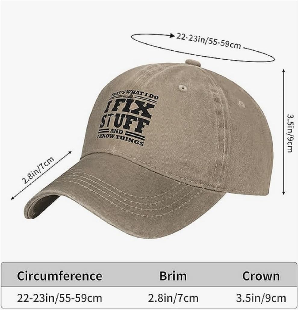 Vintage Baseball Cap Mens Classic Washed Cotton Adjustable Dad Cap Gifts Ideas for Birthday image 2
