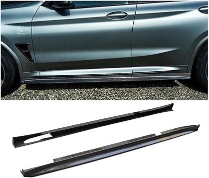 Compatible For BMW F97 F98 X3M X4M G01 G02 X3 X4 2019-2021 Carbon Fiber Side Skirts Extension Lip Aprons Car StylingFiberglass