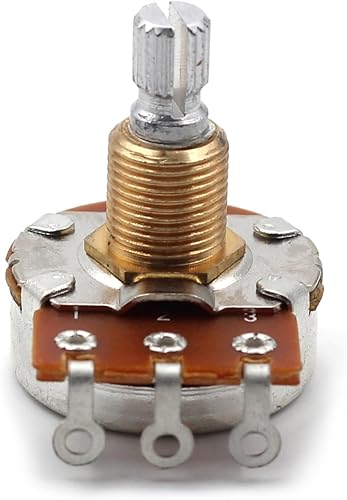 Miniatura 6 de Potenciómetro Bourns 250k - Eje dividido corto, cono de audio, olla de guitarra de baja fricción (3x)