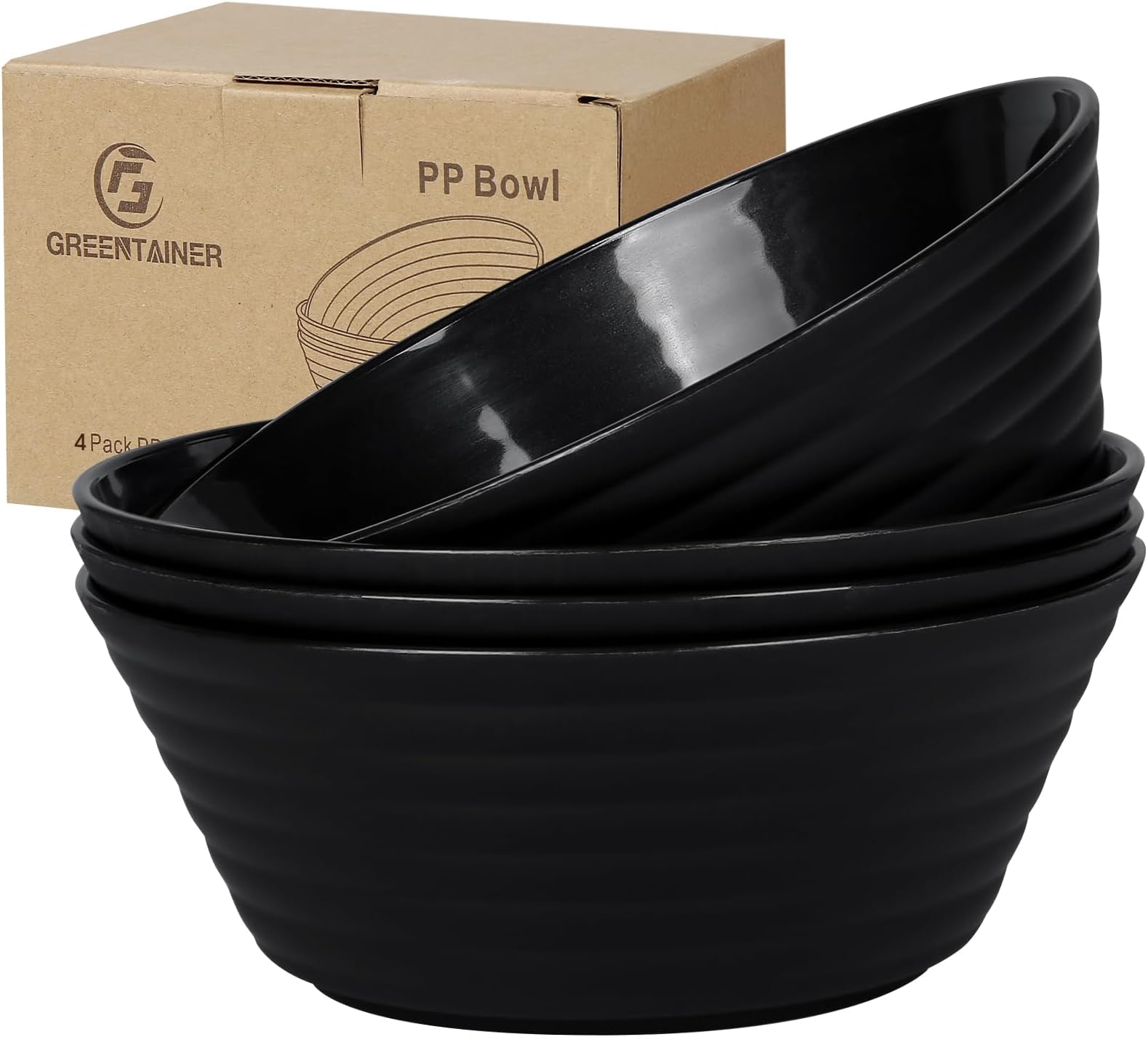 Sponsored Ad – Unbreakable Large Cereal Bowls Sets,4 PCS Unbreakable Cereal Bowl 52 OZ,Soup Bowl Sets for Serving Soup,Oatmeal and Salad, Microwave & Dishwasher Safe,BPA Free,Black