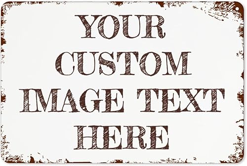 Letrero retro personalizado personalizado letrero de metal personalizado para exteriores, interiores, hogar, oficina, negocios, entrega, señales de