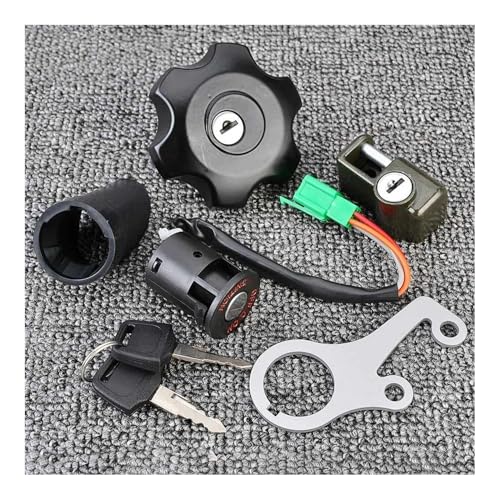 Bouchon de réservoir carburant et contacteur d'allumage moto pour DRZ400 DR-Z400SM 2010-2019