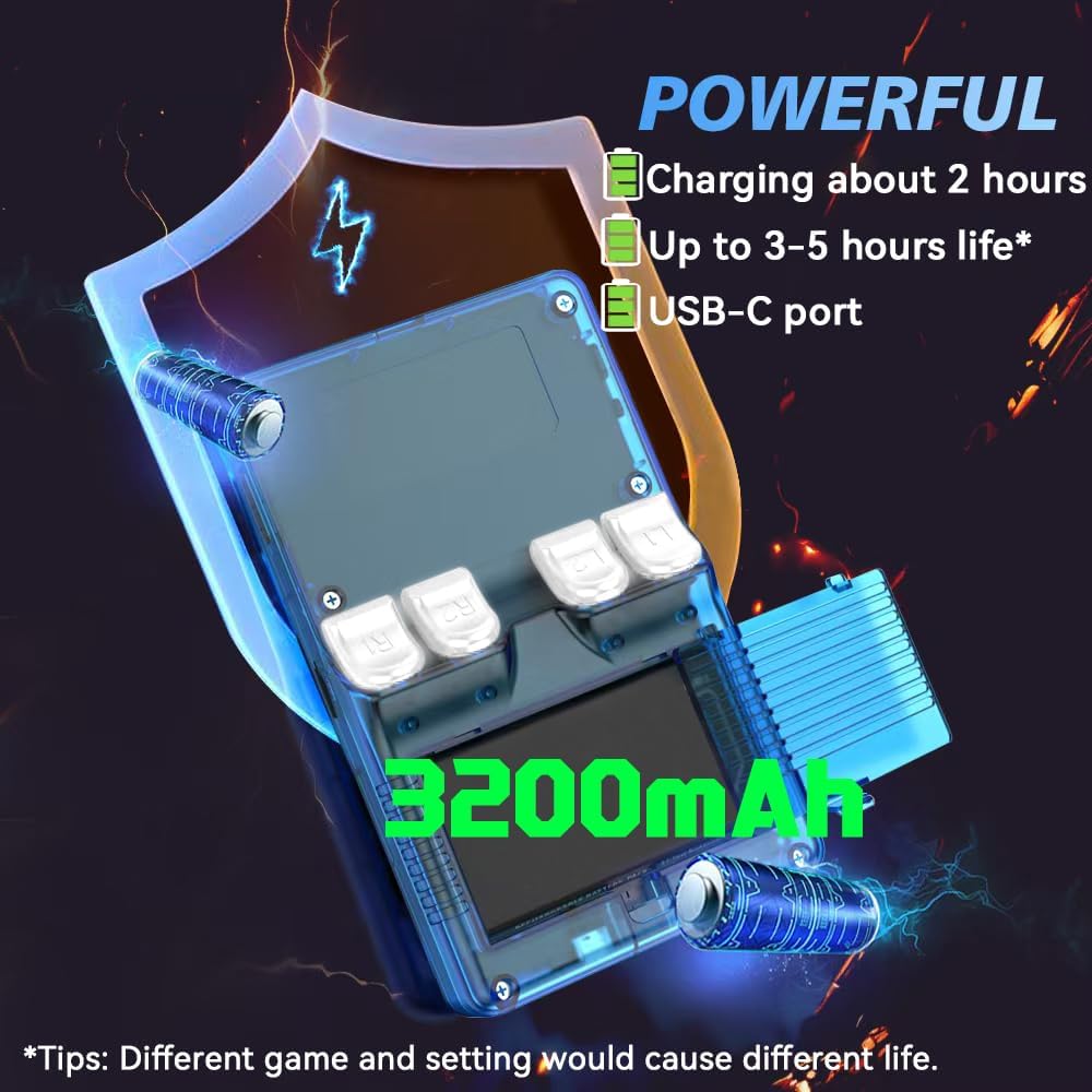 R36S Plus battery and charging information