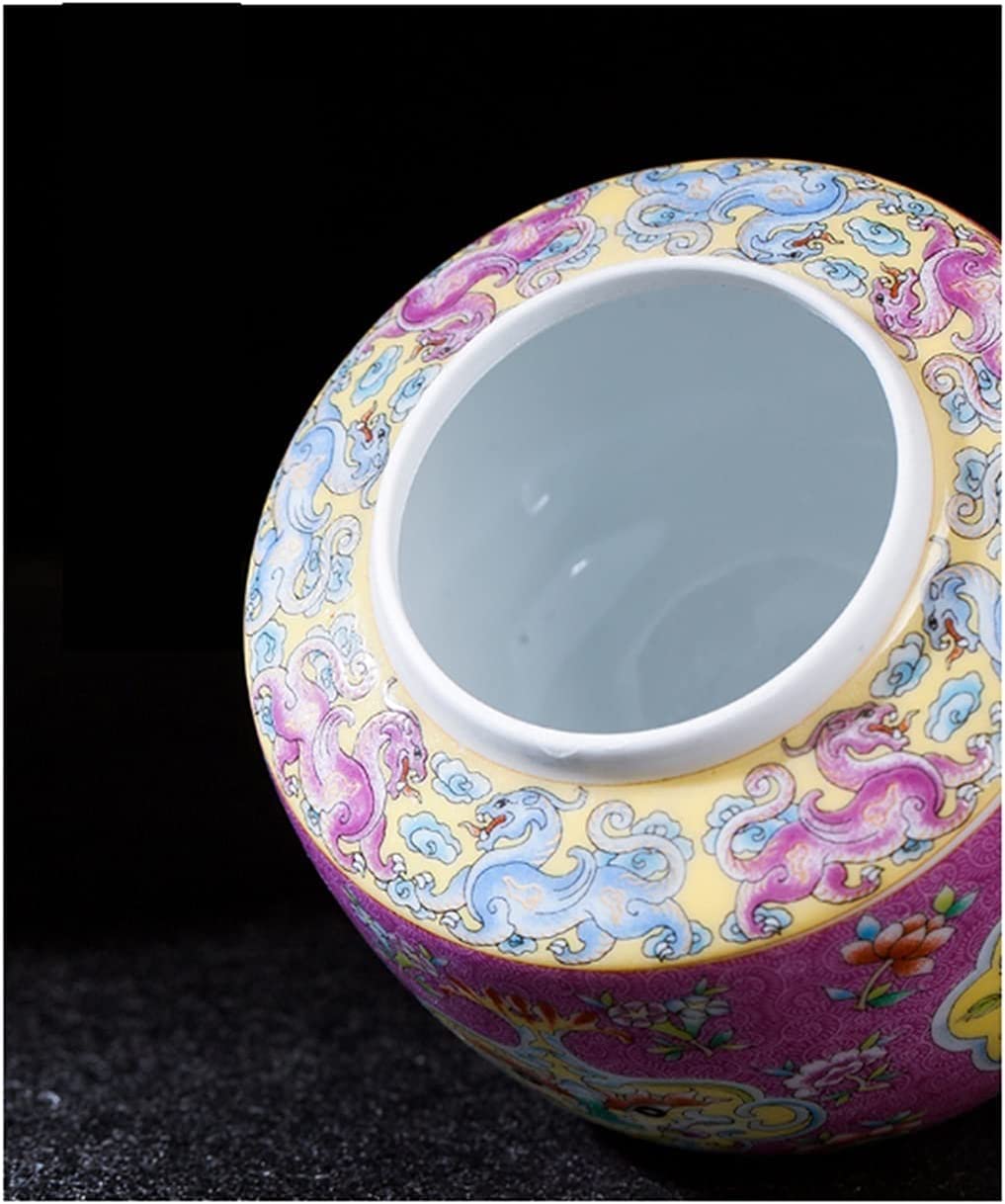 Zbiornik do przechowywania kawy, herbata różowa szkliwa ceramiczna mała herbata słoik podróżne mini herbatę zbiornik do przechowywania herbatę caddy małe prezenty