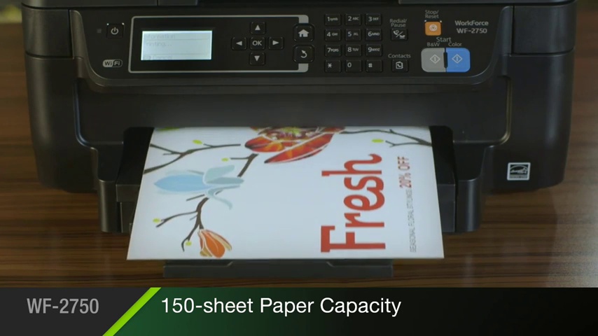 Epson WorkForce WF-2750 All-in-One Wireless Color Printer with Scanner