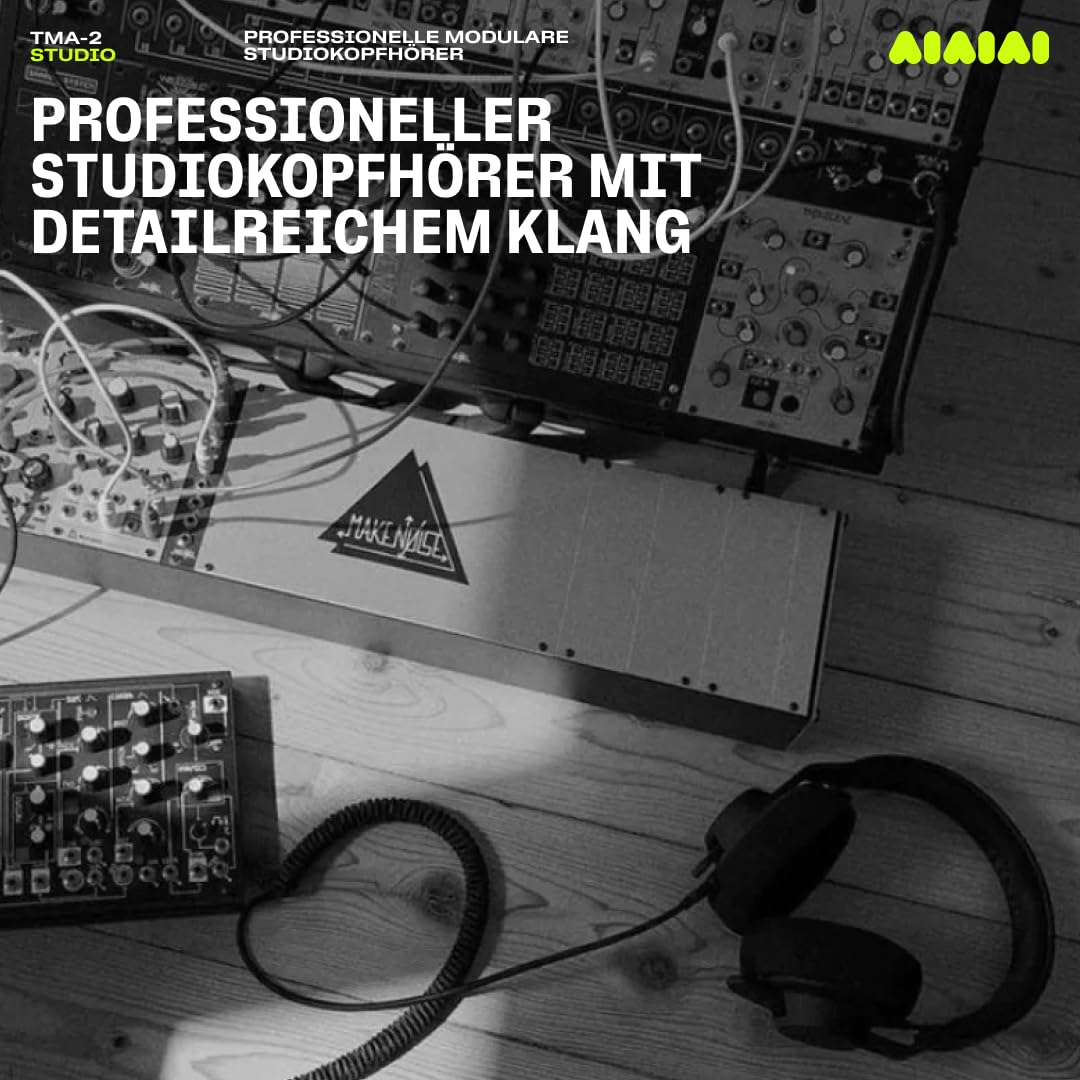AIAIAI TMA-2 Studio – Professionelle Studio-Kopfhörer mit äußerst detailliertem Klang, Over-Ear-Ohrpolstern aus Alcantara und modularer Bauweise mit leicht austauschbaren Komponenten