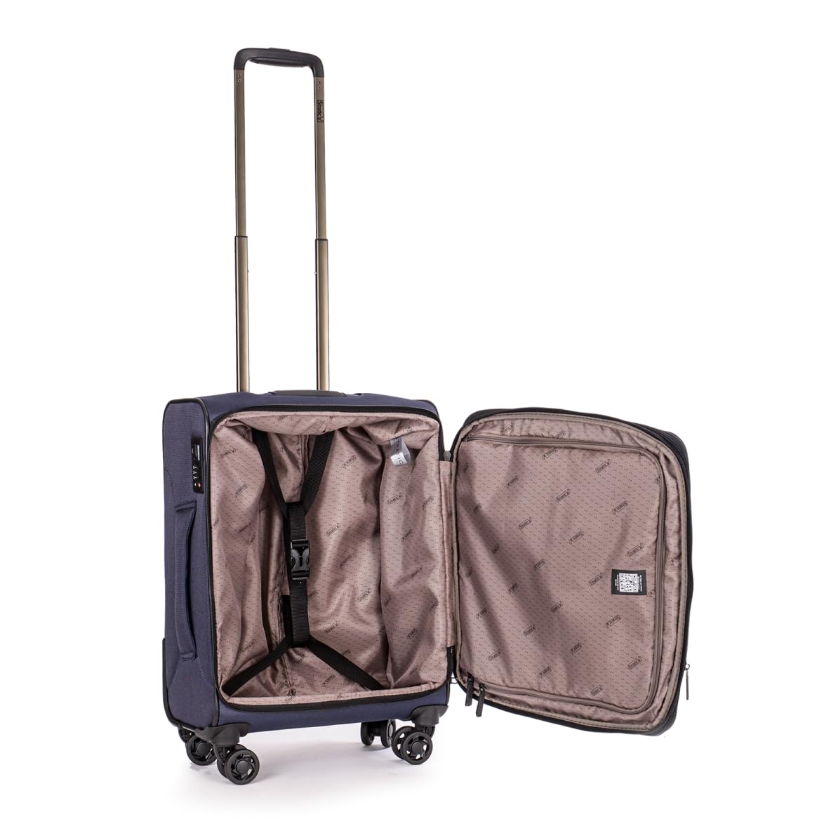 Stratic Bendigo Light+ Koffer Weichschale Reisekoffer Trolley Rollkoffer, TSA Kofferschloss, 4 Rollen, Erweiterbar