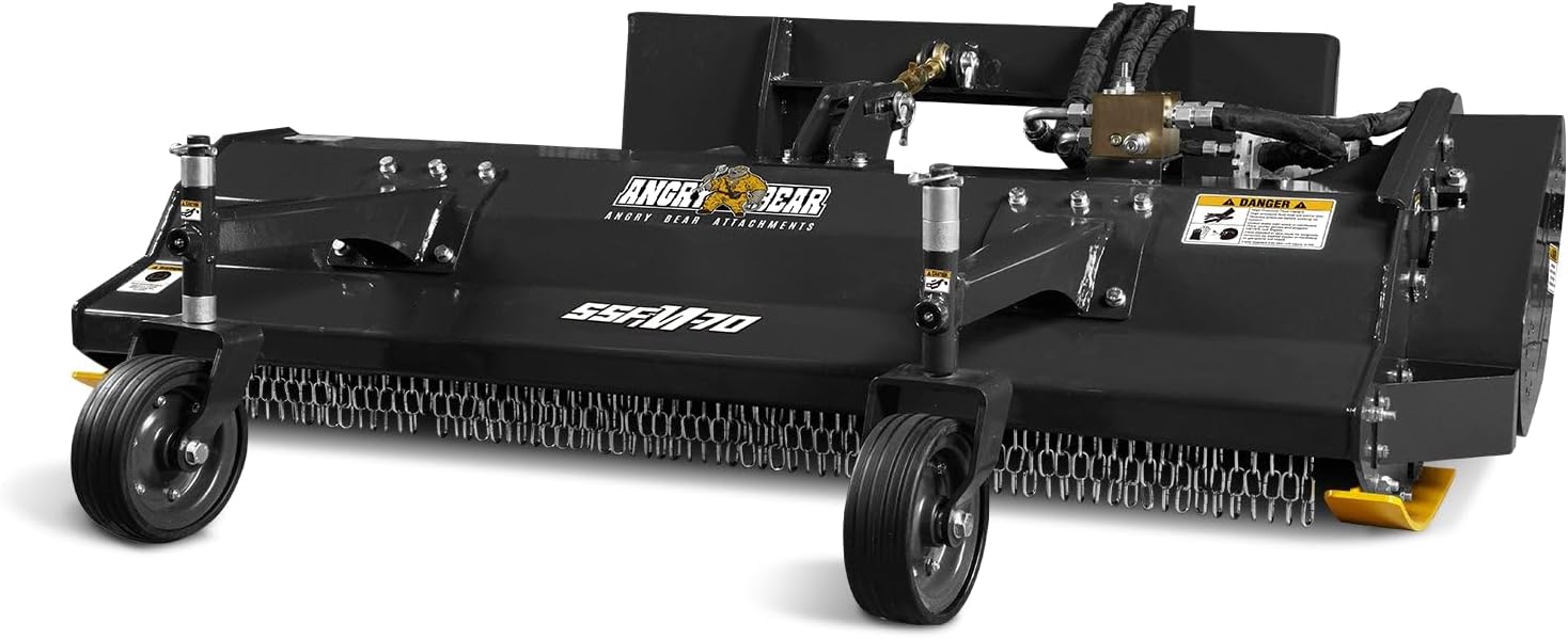 MechMaxx 68" Hydraulic Skid Steer Flail Mower Attachment, SSFM-70