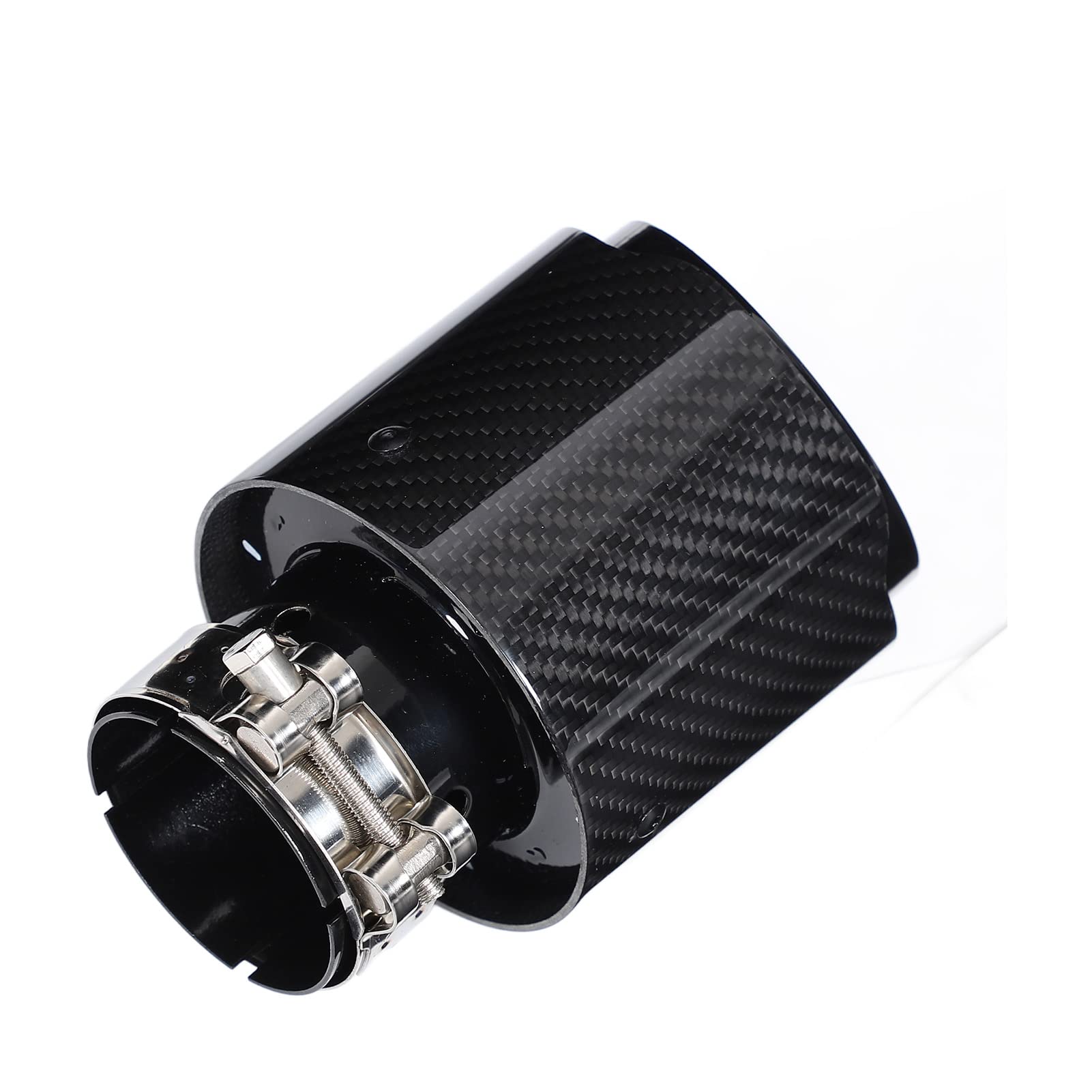 Terminale Scarico Auto Universale 63mm Ingresso 101mm Uscita Accessorio Modifica Auto Tubo Posteriore