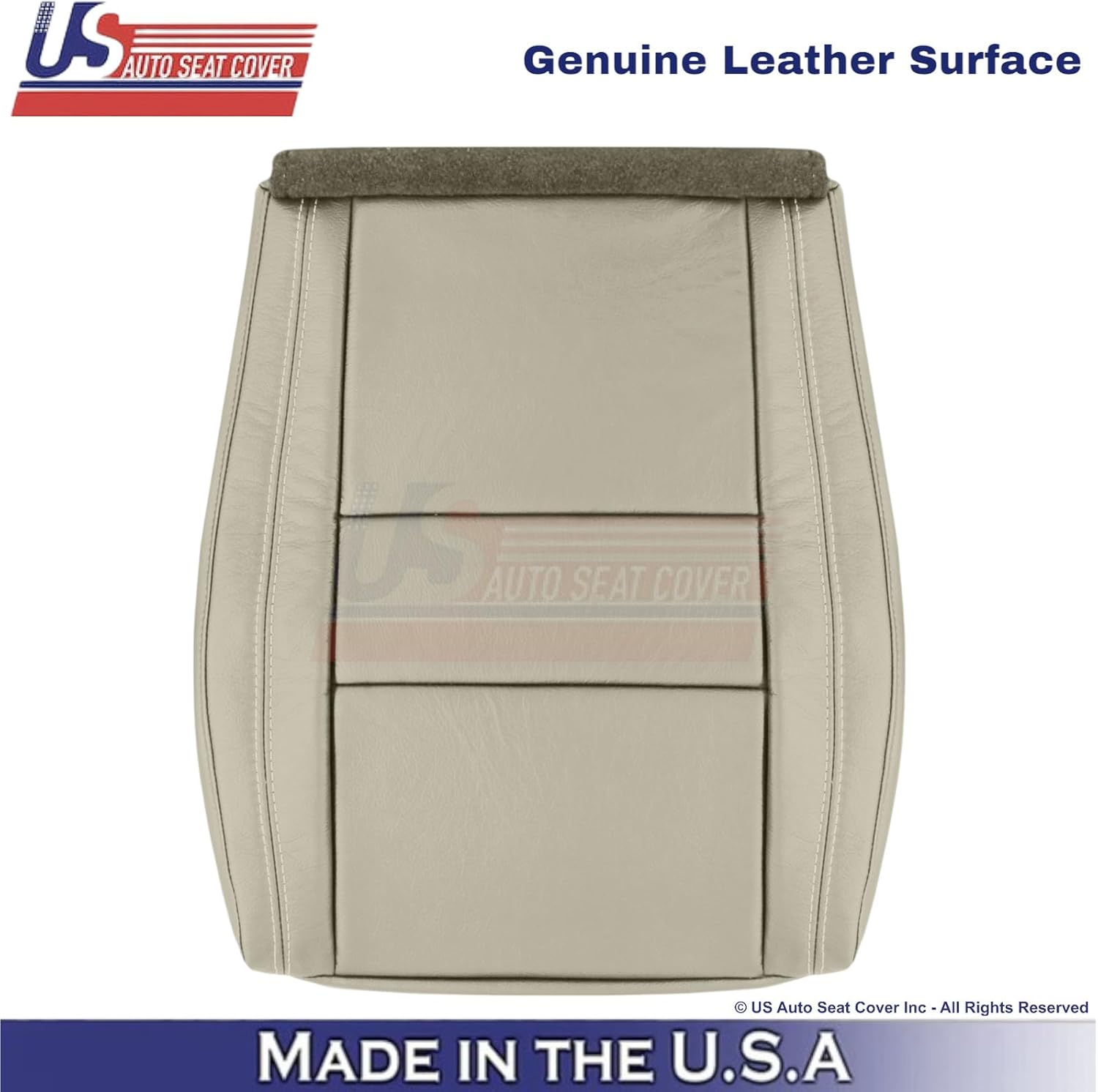 2011-2022 fits Dodge Durango Genuine Leather Front Seat Covers Light Frost Beige