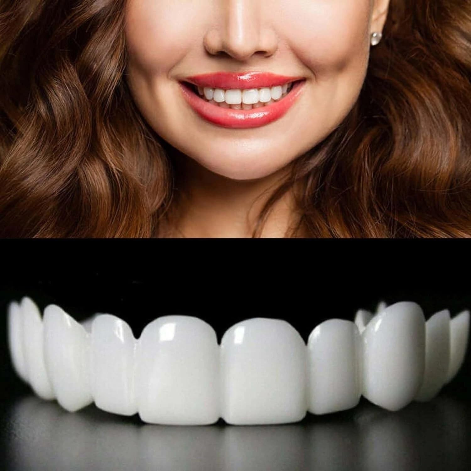 Photo 1 of 2 Pairs Adjustable Temporary Veneers for Men & Women, Natural Comfortable Design to Restore Confident Smile