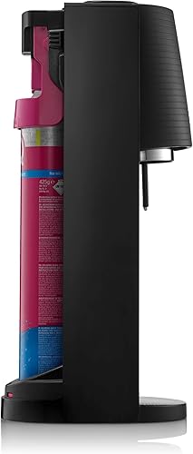 Miniatura 2 de SodaStream Terra - Máquina de agua con gas (negro) con CO2, botella DWS y gota Bubly, funciona con pilas