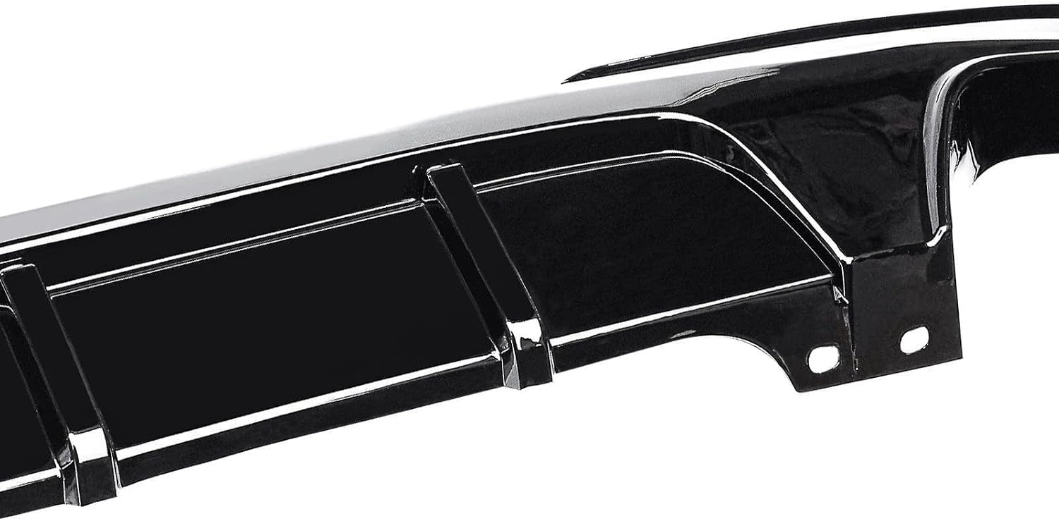 CHIESMA, Rear Diffuser Fit for BMW F10 5-Series 520i 528i 535i 550i M-Tech M-Sport Bumper 2011-2016, ABS Gloss Black MP Style Performance Rear Bumper Lip Body Kit Automotive Exterior Accessories