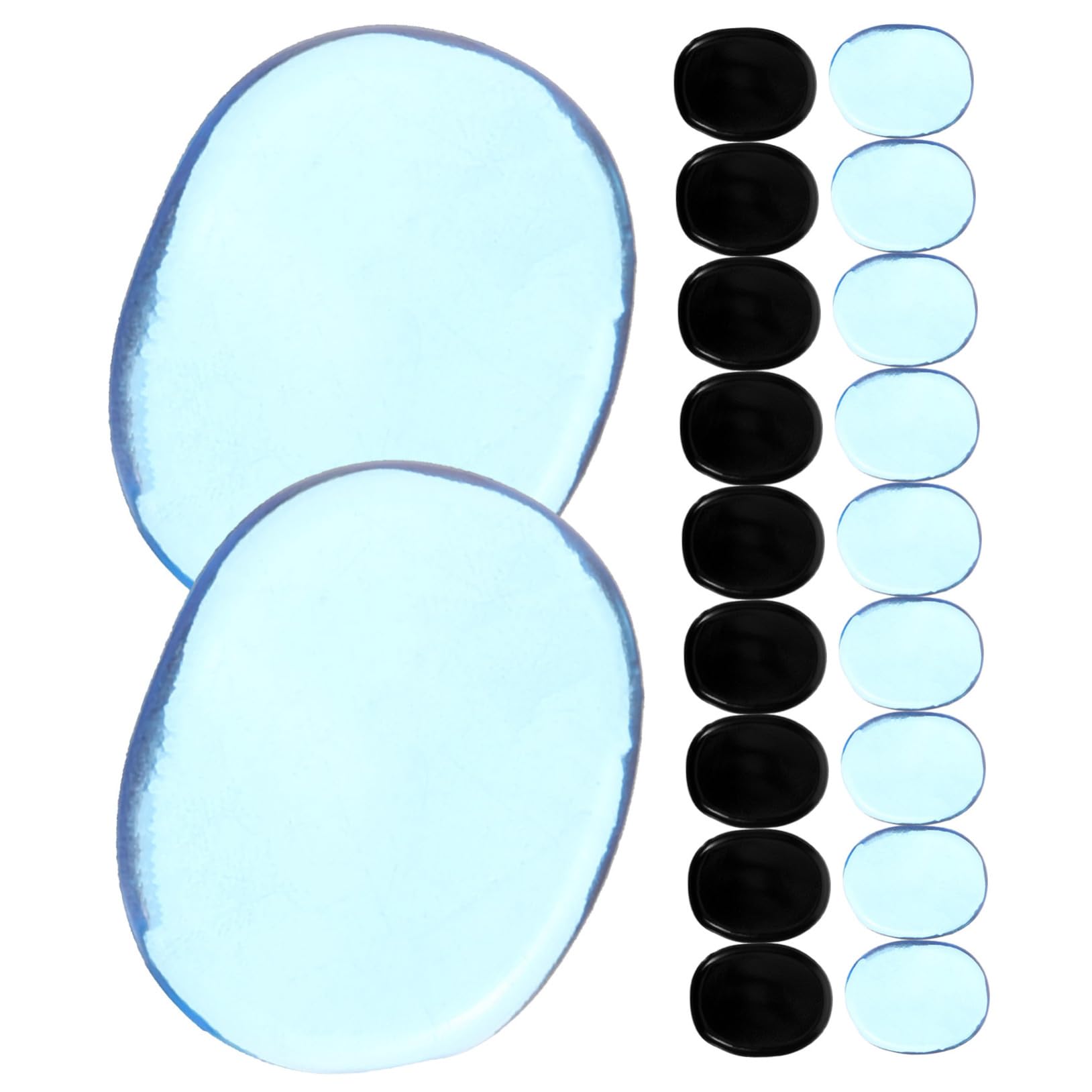 VICASKY Silicone Drum Pad Set 24pcs Mini Mute Drum Dampener Gel Pads for Quiet Practice