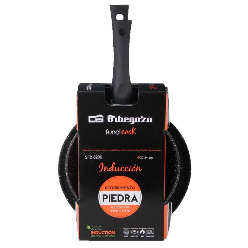 Orbegozo SFB 8200 - Set di 2 padelle in alluminio forgiato, diametro 20 e 24 cm, superficie antiaderente