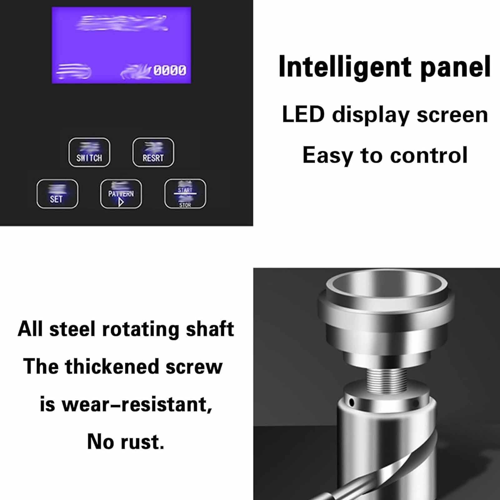Sellador inteligente de latas, sellador eléctrico comercial de vasos de lata con pantalla LCD, 5,5 cm de diámetro y 11,5-17 cm de altura, precisión y fuerte sellado fiable