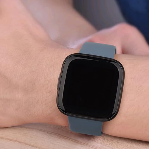 Miniatura 5 de AK Correas de silicona compatibles con Fitbit Versa 2  Fitbit VersaVersa LiteVersa SE para mujeres y hombres, correas suaves clásicas de repuesto