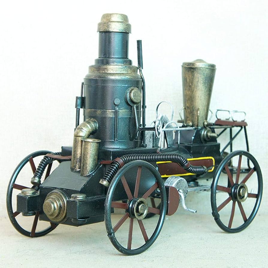 蒸気機関車の金属彫刻 蒸気機関車の金属彫刻