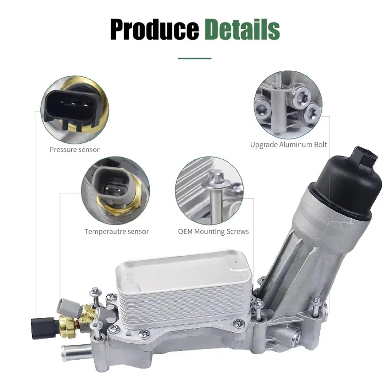 Seal oil filter housing Do Chrysler Do Dodge 5184294AE 68105583AF obudowa adaptera filtra oleju chłodnicy