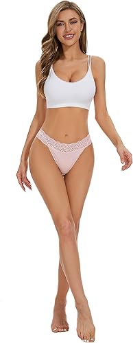 Miniatura 4 de voenxe Tanga sin costuras para mujer, ropa interior de encaje invisible, bragas transpirables y cómodas, bragas suaves con corte láser, tanga,