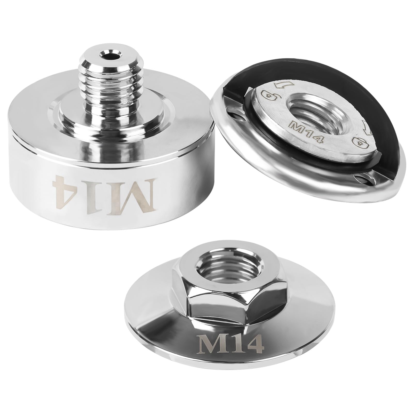 Adaptateur X-Lock pour meuleuse d'angle, écrou de serrage rapide M14, système de changement rapide X-Lock, s'adapte à toutes les meuleuses d'angle avec filetage M14