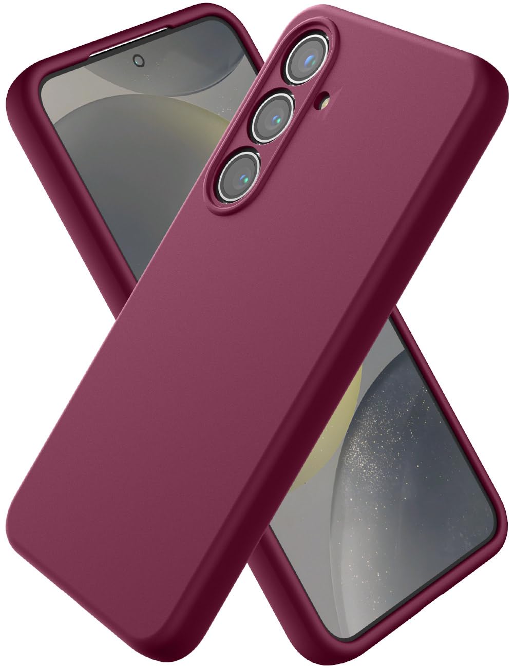 CUZMIGO Silicone Case for Samsung Galaxy S25 Plus, Soft Slim Liquid Silicone Phone Case with Anti-Scratch Microfiber Lining, Camera Cover Protection