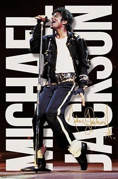 Trends International Michael Jackson - Performance Mic Wall Poster, 19L x 13W, Premium Unframed Version
