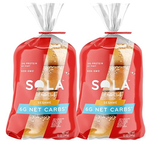 Miniatura 29 de SOLA Bagels bajos en carbohidratos y aptos para dieta cetogénica, Blu-berry, 0.18 oz de carbohidratos netos y 0.53 oz de proteína, sin azúcar