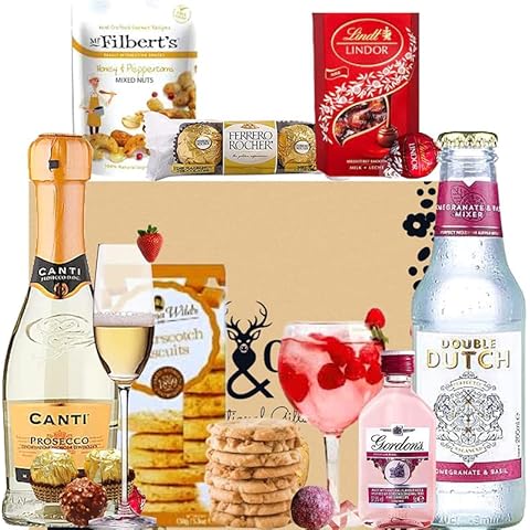 Prosecco and Pink Gin and Tonic Combo Prosecco Wine Gift set for Her, A Birthday Gift Set for Women - Ideal Best Friend Gift for Women Cover
