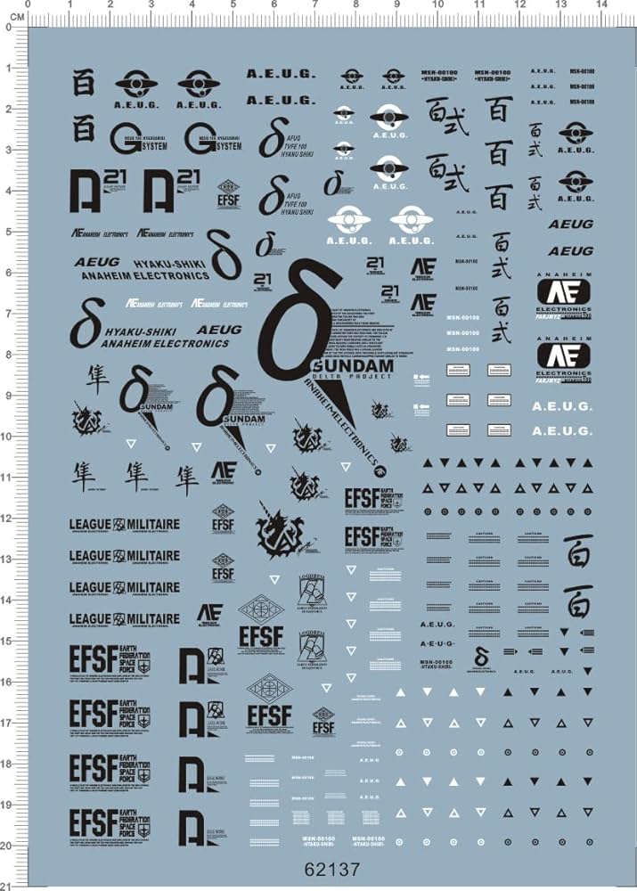 Amazon | 〔MG 1：100］MSN-100 百式/デルタガンダム 用 水転写式